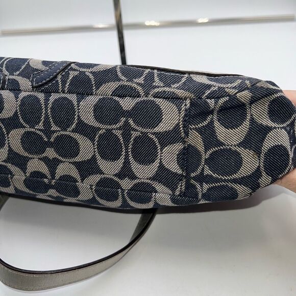 Coach Denim and Leather Signature Tote (no hang tag) - Picture 12 of 13